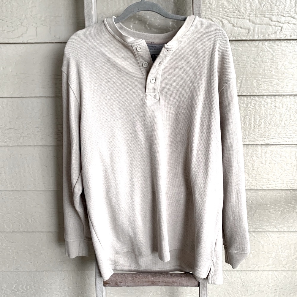Tan Henley Shirt